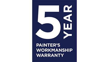 5 Year Painter's Workmanship Warranty